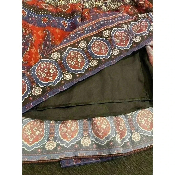 Antropologie Embroidered Mini Dress Sleeveless Boho Floral Patchwork Casual XS - Picture 8 of 8